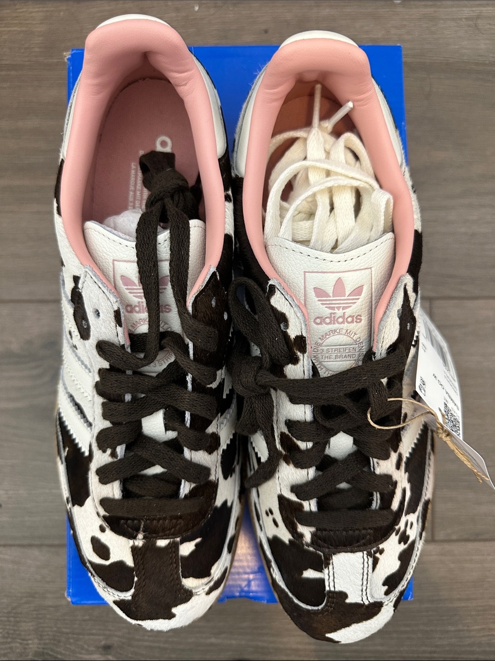 NWT Adidas Samba Cow Print Sneakers - Picture 3 of 5